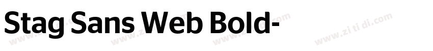 Stag Sans Web Bold字体转换